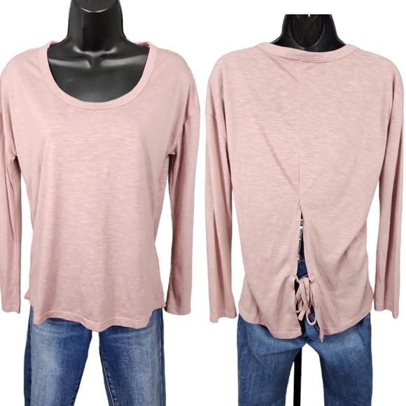 Balance Collection Tie Back Slub Tee - Picture 2 of 8